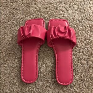 Stylish Pink Women's Slide Sandals